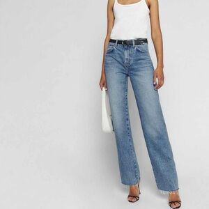 Reformation Val Val 90s Mid Rise Straight Coloroado Blue Jeans 26